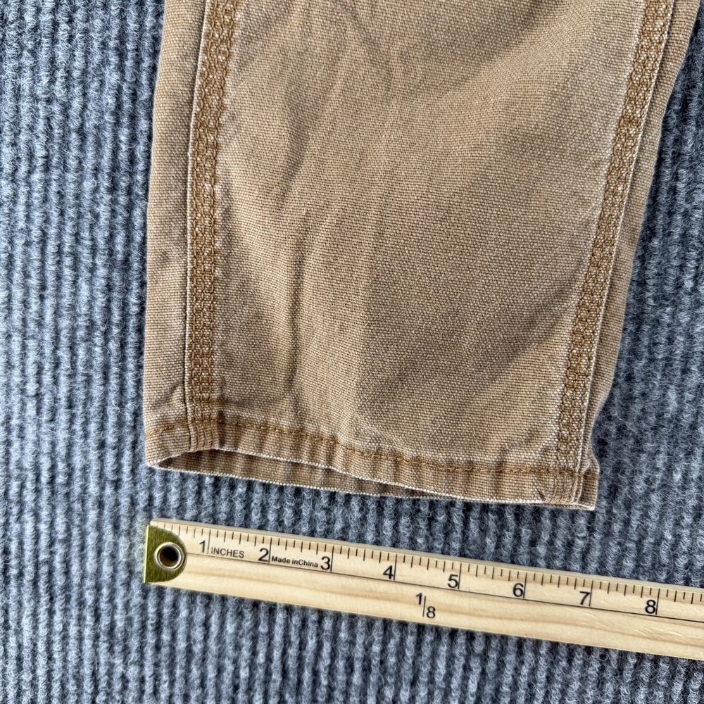 Carhartt slim fit brown duck canvas carpenter work pants women's 8R 34x30 - Picture 8 of 11